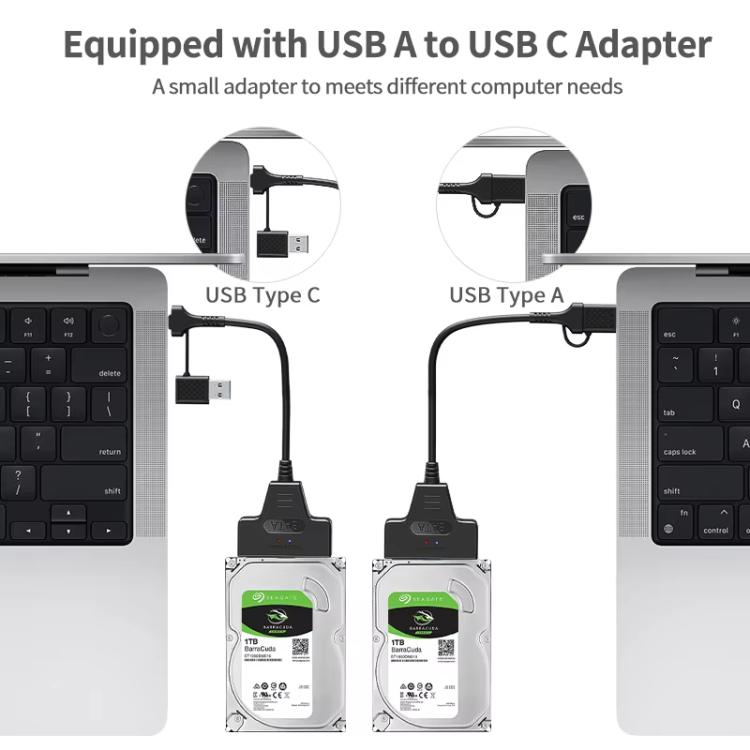 Usb 3.0 Vers Sata 22 Broches Et 12 + 6 Broches Ssd Pcb Câble Adaptateur