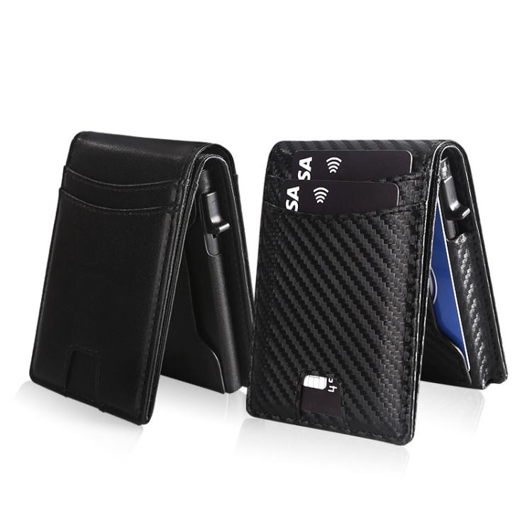 Bosca Essential's - Cartera De Piel De Napa Para Hombre, Plegable, Para Tarjetas De Crédito, Con Identificación, Color Negro