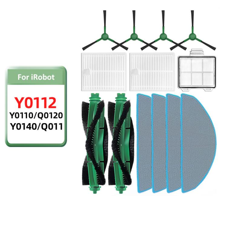 Kit Accessori Di Ricambio Per IRobot Roomba Combo Essential – Y0112/Y0110/Y0140 – Spazzole, Filtri, Panni E Sacchetti - 4