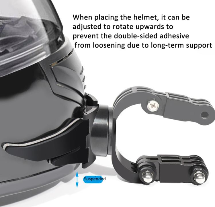 Rotatable Gopro Mount 360-degree Rotatable Helmet Chin Mount for GoPro HERO/Insta360/DJI Osmo ...