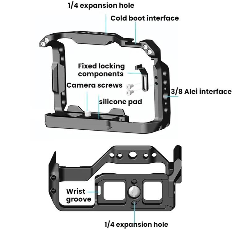 Sony ZV-E10 II 第2世代カメラケージ DSLR 写真撮影 ライブ