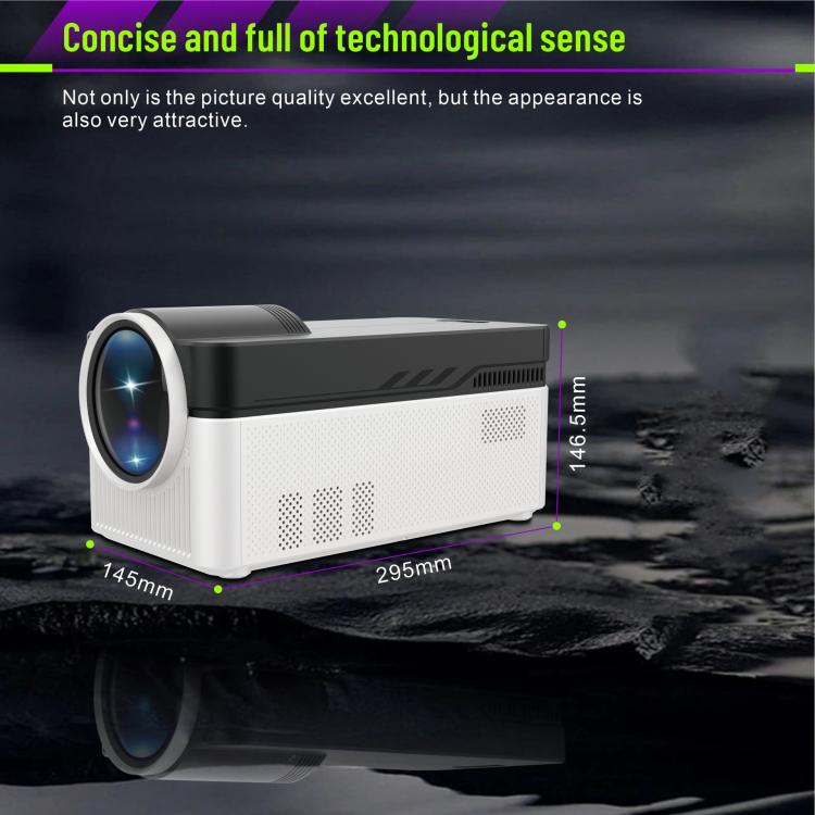 8K Home Theater Portable Android Projector With Smart Decoder(US Plug)