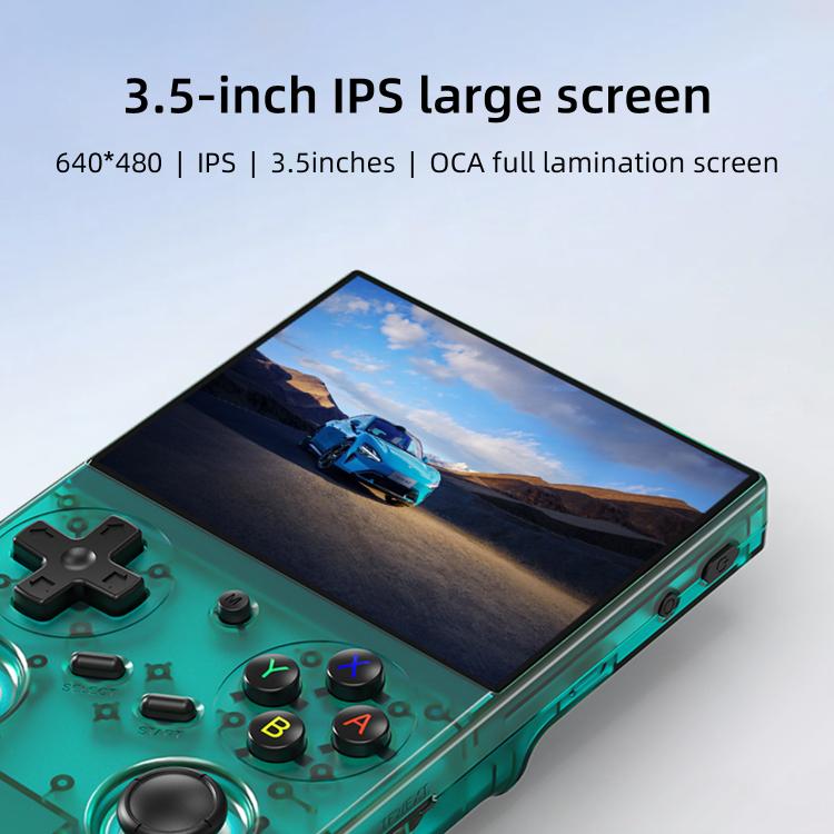 ANBERNIC RG 35XXPro Retro Handheld Console 3.5-Inch Screen Linux 64-Bit Pocket Gaming Device 64G+128G(Black) - B2