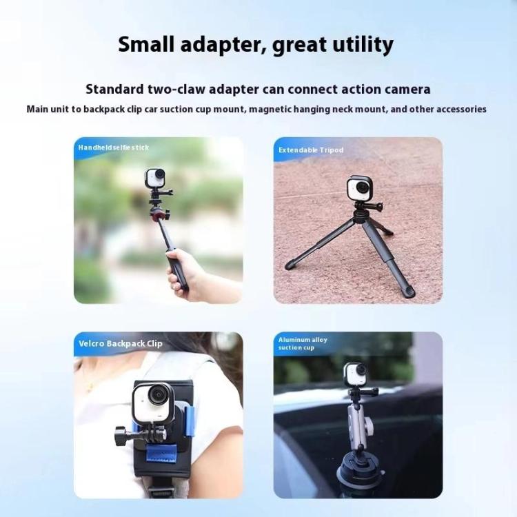 Support Magnétique à Libération Rapide Pour Insta360 GO Ultra - Alliage Aluminium - Compatible 1/4"
