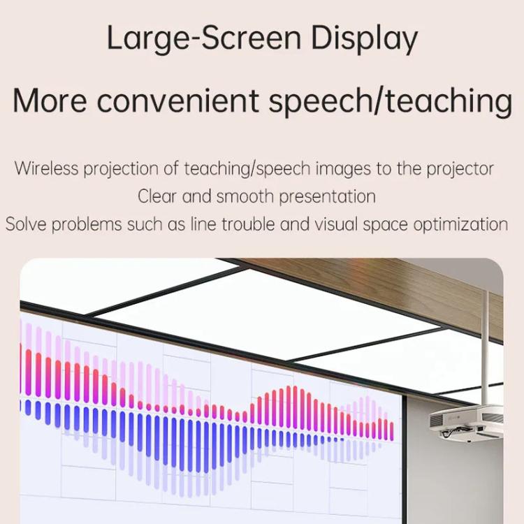 HDMI Wireless Transmitter 50M Signal Extension 1080P WIFI Computer Wireless Casting Same Screen, Transmitter + Receiver(Orange) - B7