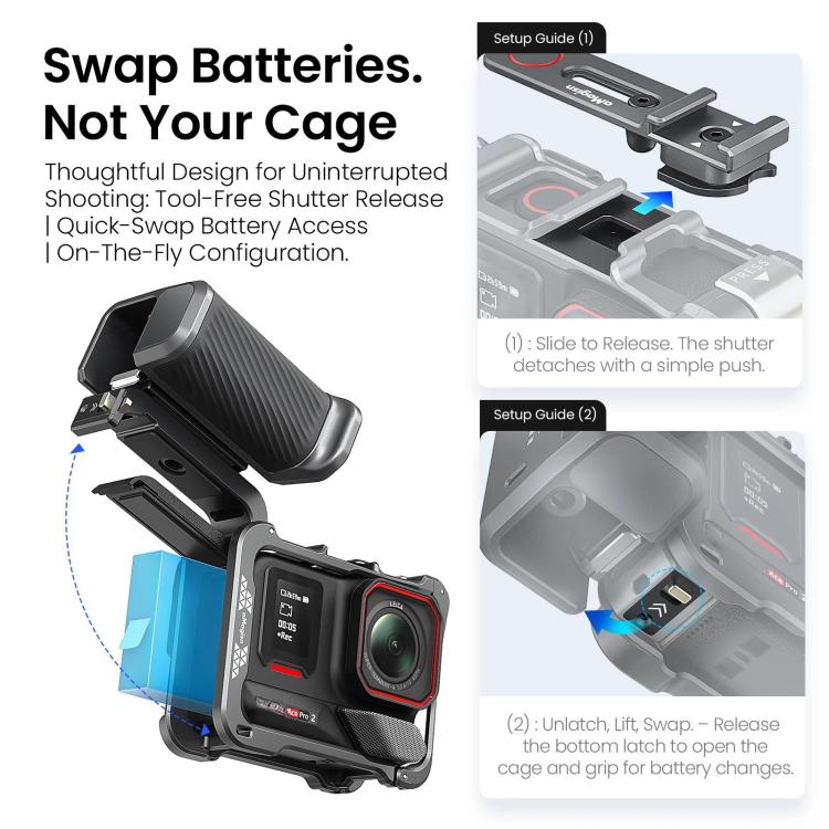 AMagisn Universal Camera Metal Xplorer Grip Kit For DJI