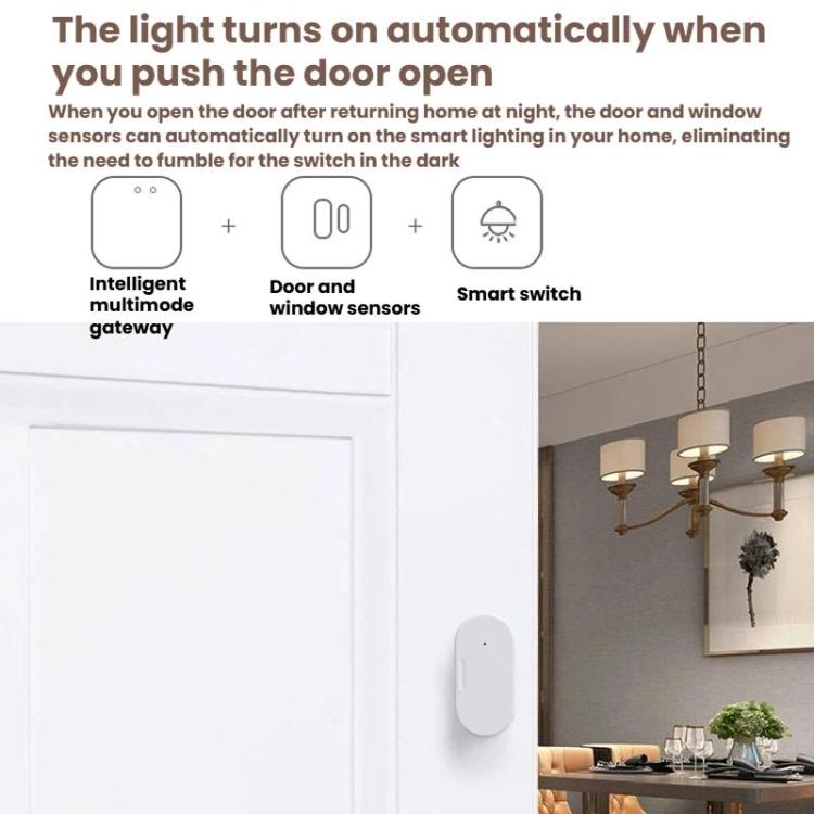 ZG-102Z 2 In 1 Smart Zigbee Door Window Sensor, Compatible With Home ...