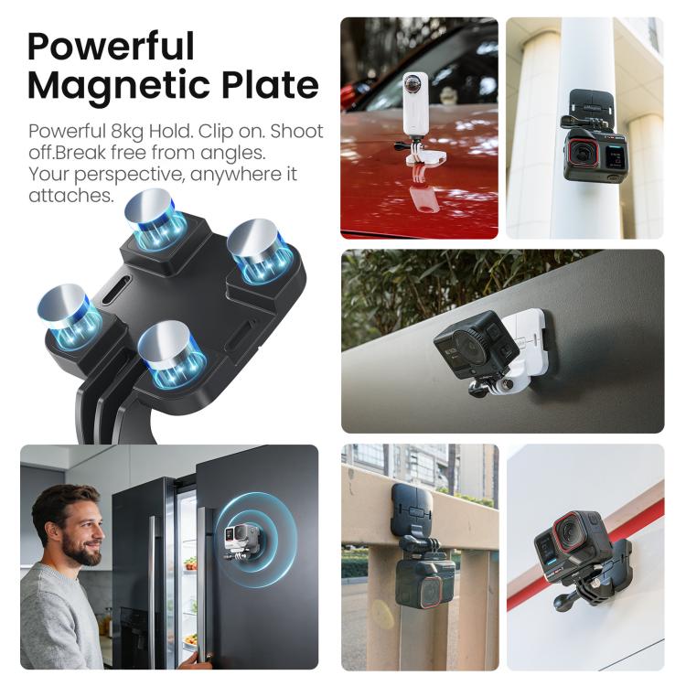 AMagisn Invisible Magnetic Neck Mount For First-Person View Vlogging ...