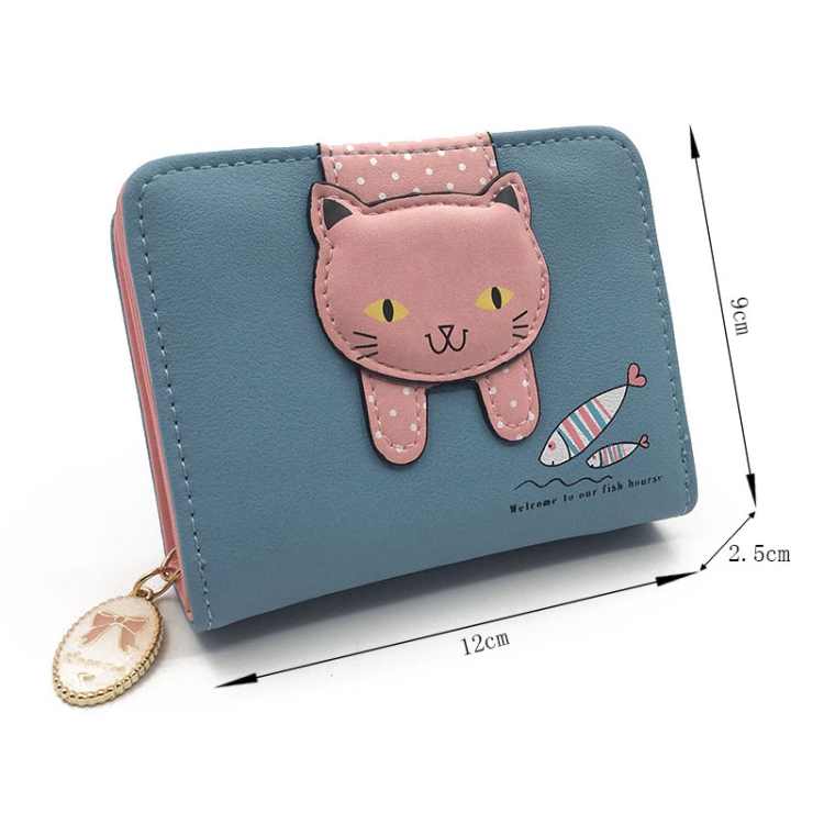 Buy edfamily Womens Leather Cute Cat Bowknot Small Wallet Coins Purse Card  Holder (Black) at Amazon.in