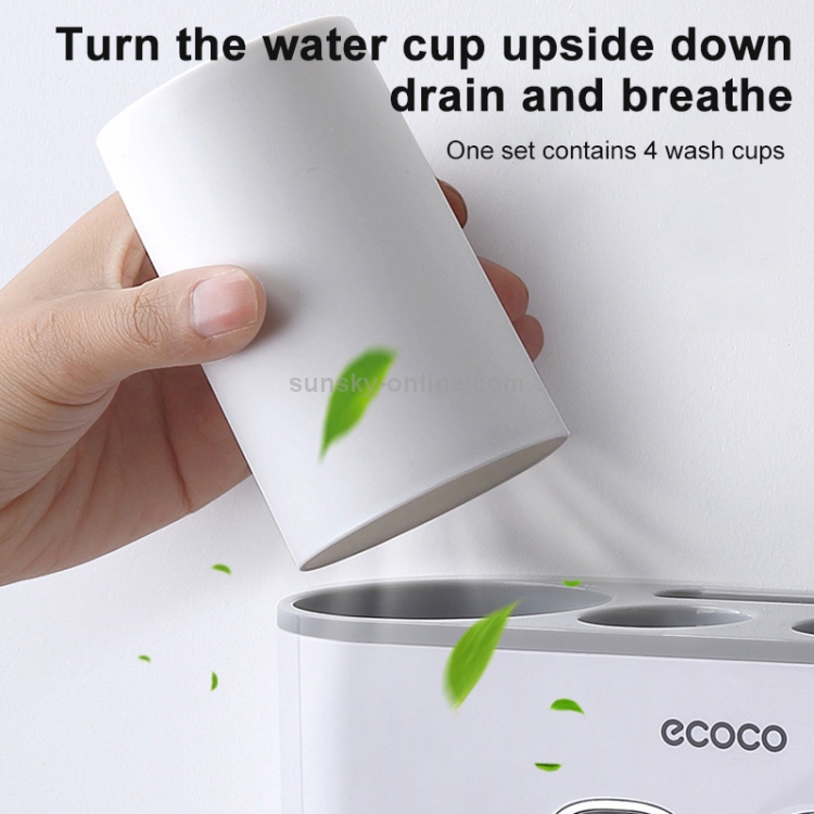 Dispenser Automatico Dentifricio E Portaspazzolini - Set Da Parete Per Famiglie - Foto 5