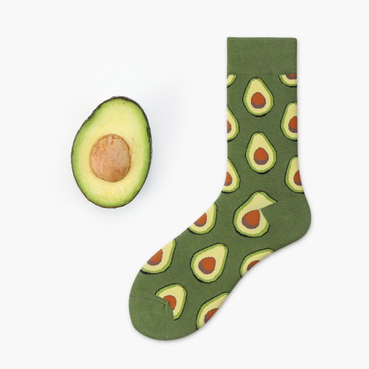 Calcetines Divertidos De Algodón Con Estampado De Frutas Para