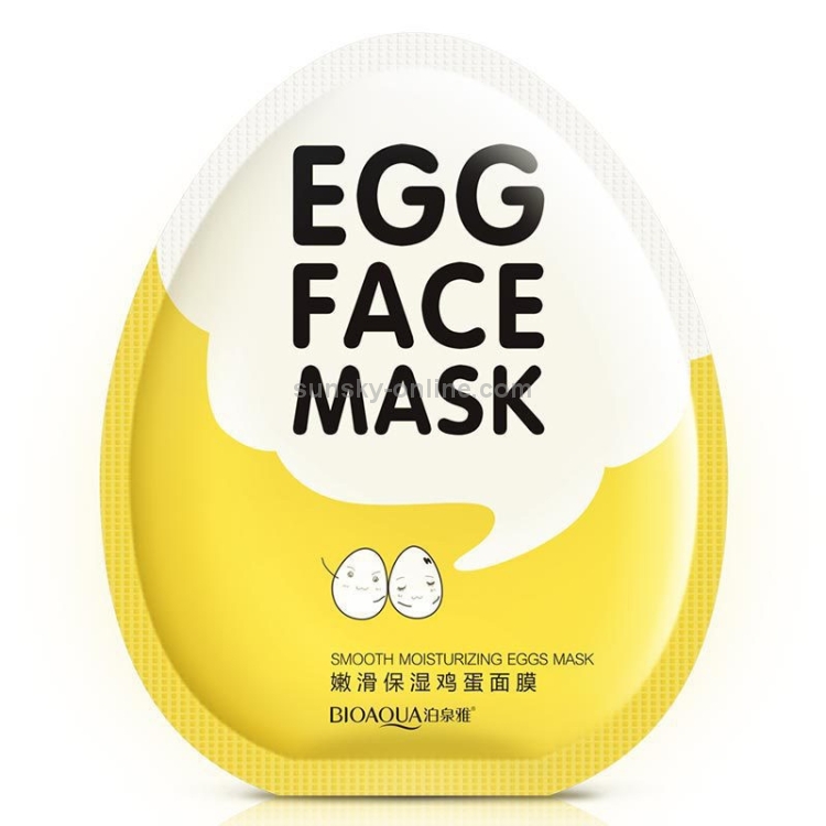 10 PCS Egg Facial Mask Smooth Moisturizing Face Mask Oil Control Shrink  Pores Whitening Brighten Mask Skin Care