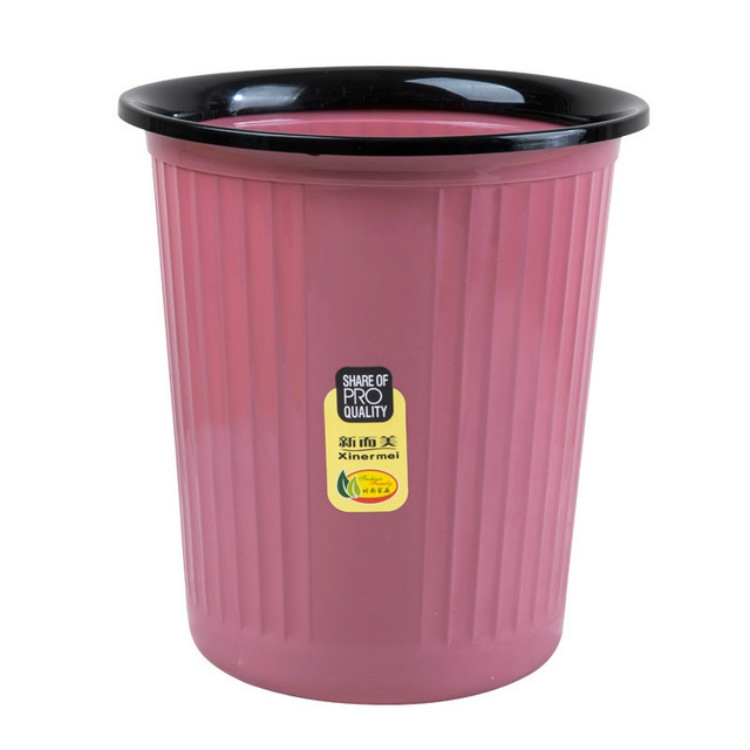 10 Pcs Xinermei Kitchen Living Room Bathroom Household Plastic Trash Can Size L 28x26x19cm Dark Red - What Size Are Most Bathroom Trash Cans