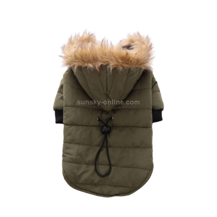 Manteau pour chien de compagnie hiver chaud petit chien vêtements pour  chihuahua doux fourrure capuche chiot
