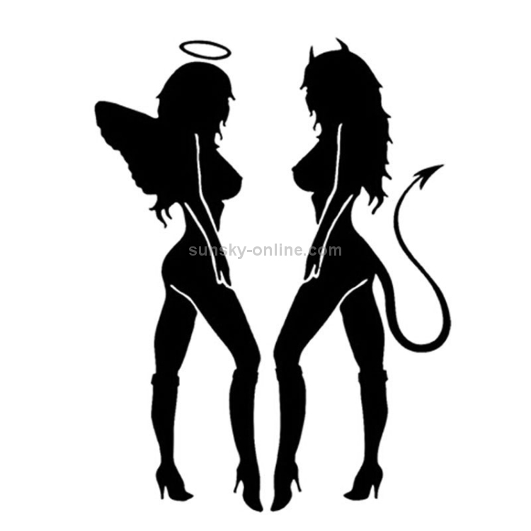 angel and devil moletom com capuz