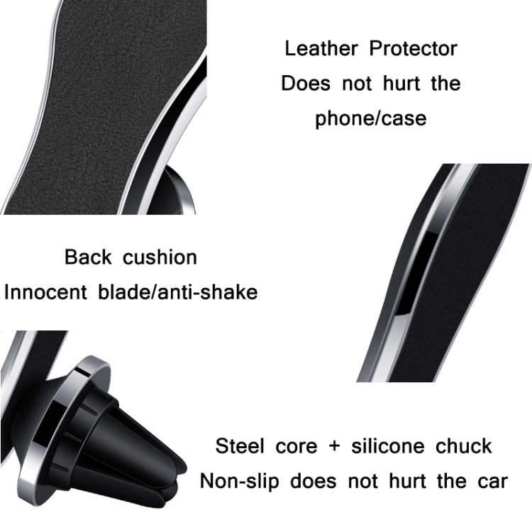 Car Multifunctional Air Outlet Magnetic Phone Holder(Silver) Car Multifunctional Air Outlet Magnetic Phone Holder(Silver)