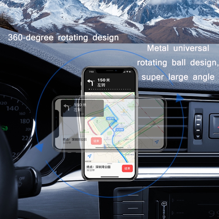 Car Multifunctional Air Outlet Magnetic Phone Holder(Silver) Car Multifunctional Air Outlet Magnetic Phone Holder(Silver)