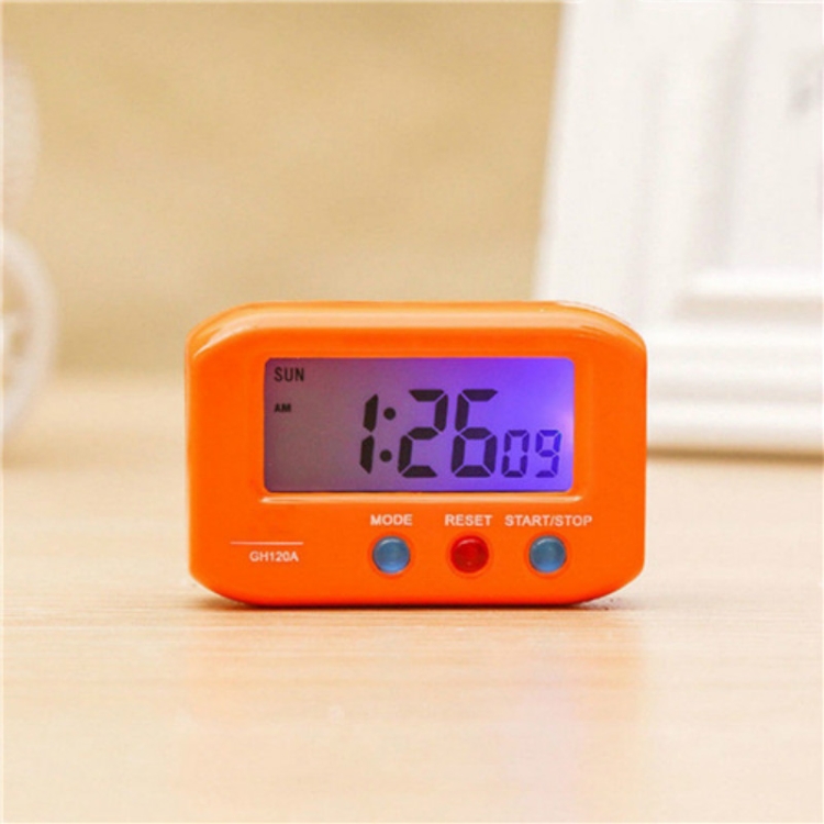 Reloj despertador digital de viaje de sobremesa plegable portátil con  calendario de temperatura Fecha Semana Negro