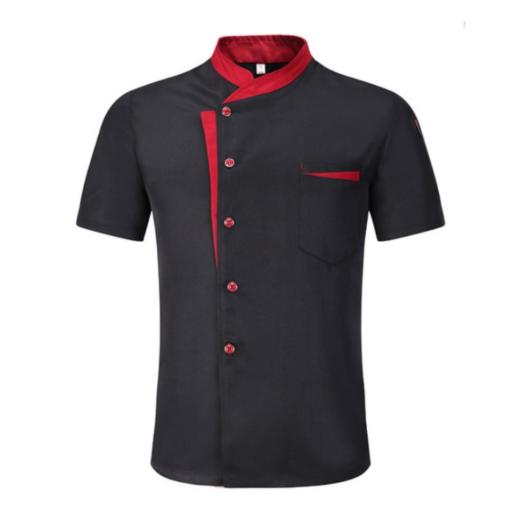 Uniformes de camarero de restaurante, cafetería, cocina, ropa de trabajo,  tamaño: L (negro)