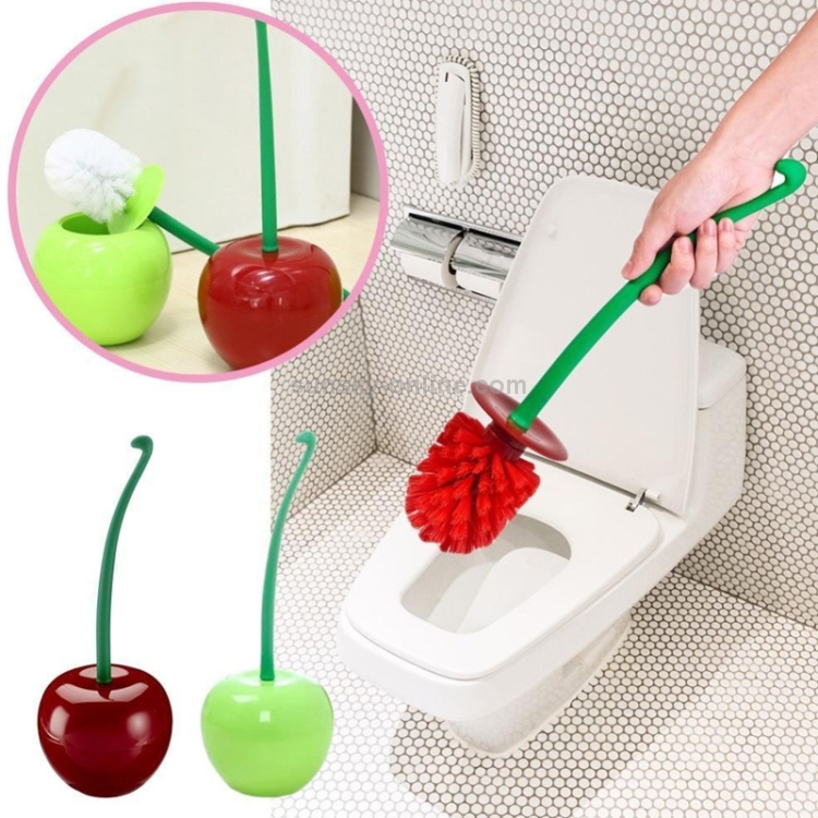 Acquista Scopino e supporto per WC Scopino per WC creativo a forma di  ciliegia Spazzola per pulizia per bagno Lavare Scopino per WC con manico  lungo