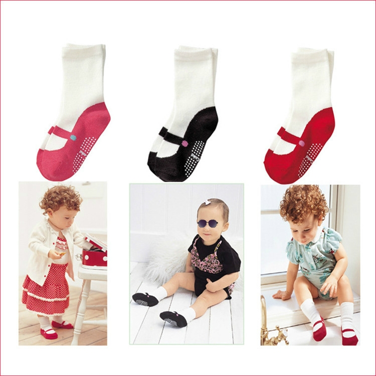 3 Paires De Chaussettes De Ballet Pour Bebe Chaussettes Pour Bebe A Enfiler En Tube Distribuant Des Chaussettes De Sol Relent Taille Taille Unique Noir