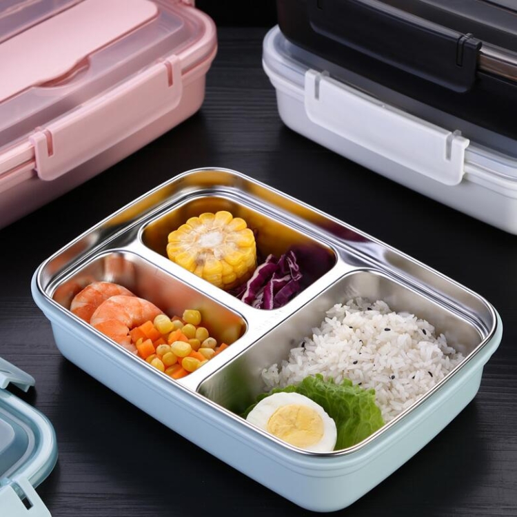 SSGP Office Lunch Box Compartment Lunch Box Student Children Portable ...