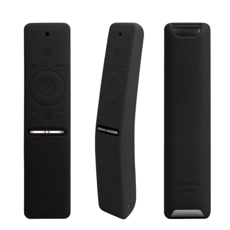 Housse de protection en silicone pour télécommande Samsung Smart TV Version  vocale UA55KU6300J / 6880J UA49KS7300 (noir)