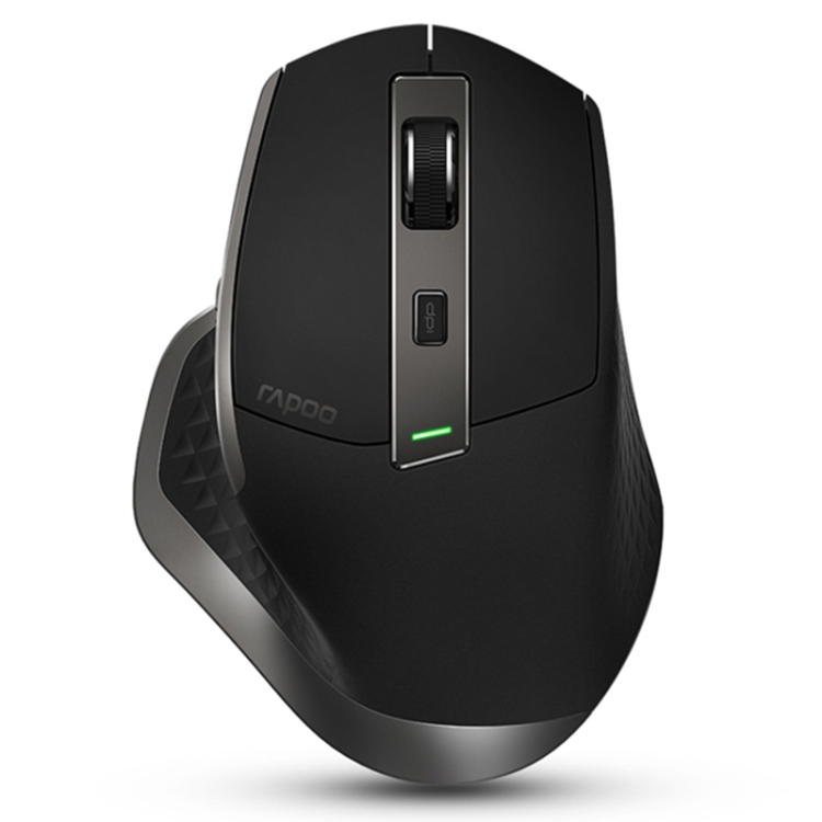 Rapoo MT750 Pro 3200 DPI Bluetooth Wireless Mouse Gaming Laptop Ratón de mano grande, compatible con carga inalámbrica Qi (negro) - 1