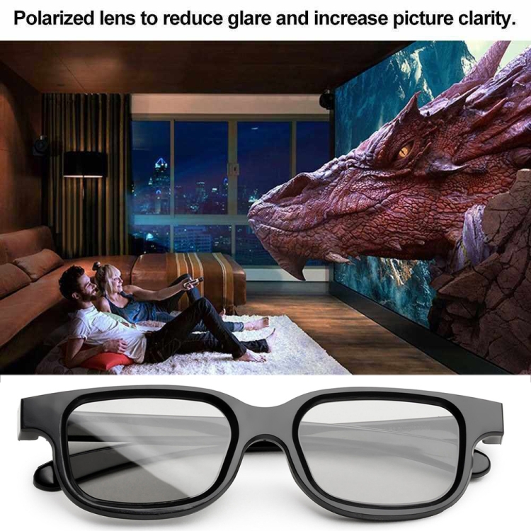 Gafas polarizadas especiales de película 3D, gafas 3D estéreo sin flash - 5