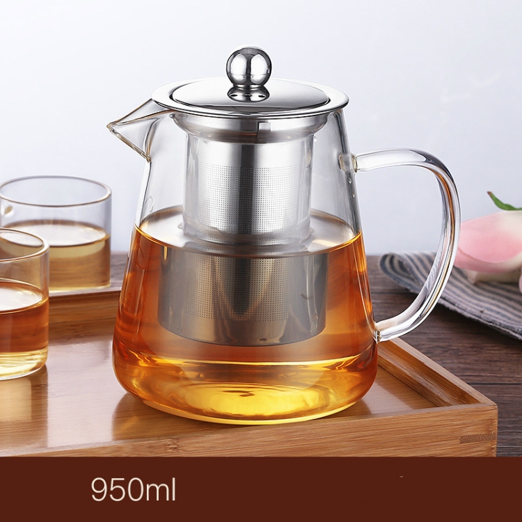 750ml Hot Heat Resistant Glass Teapot With Infuser Heated