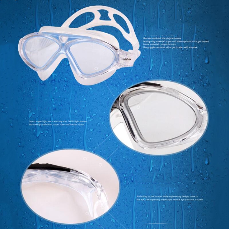 Blue JIEJIA Adjustable Anti fog UV Waterproof Swimming Goggles Glasses 