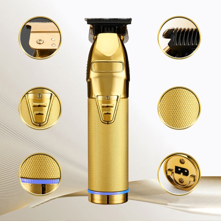 S9 USB Rechargeable Retro Electric Hair Clipper (Gold): A Unique Composition of Old World Style and Modern Precision