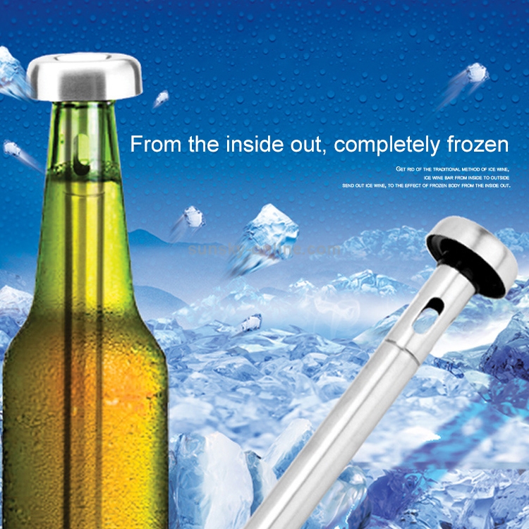 2pcs Beer Chiller Stick Instant Portable Stainless Steel Beer