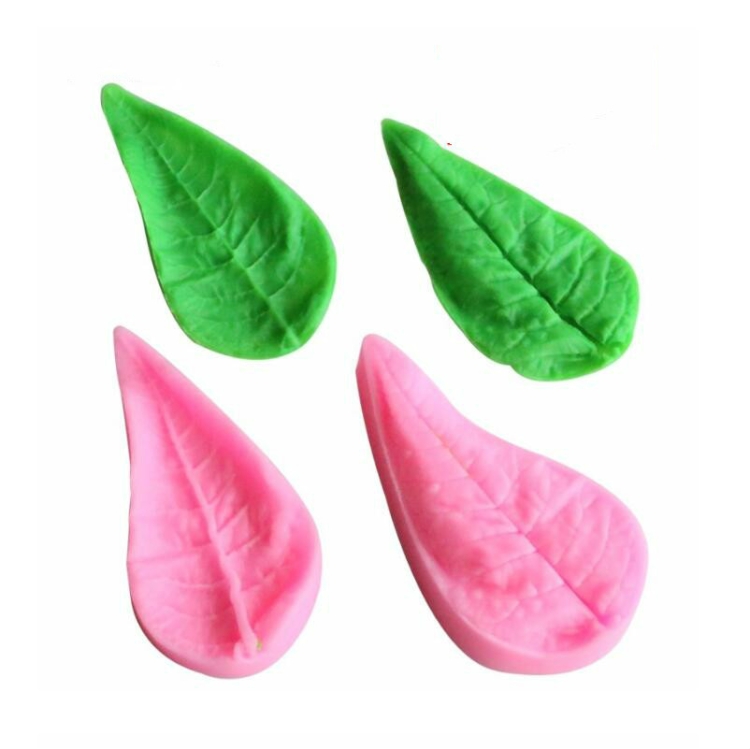 2 piezas de moldes para manualidades DIY, herramientas para hornear, hojas,  peonía rosa, forma de trébol, silicona, molde para jabón hecho a mano