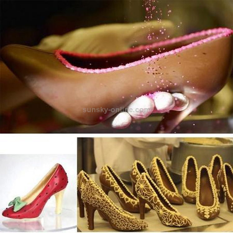 3D Chocolate Mold Fondant Cake Ladies High Heel Mold(Ultra small P054)