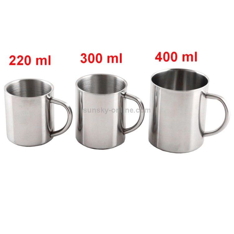 Tazza da caffè a doppia parete con cucchiaio tazze da tè termiche a tenuta  stagna in acciaio inossidabile bicchiere da vino portatile per birra bicchieri  da viaggio - AliExpress