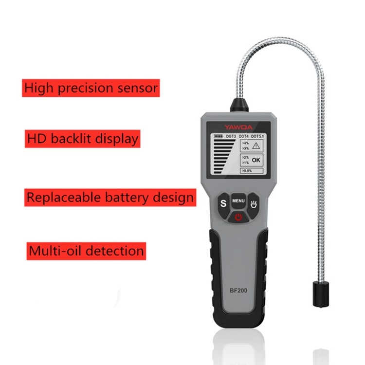 Testeur de liquide de frein avec imprimante, détecteur de liquide de frein  de voiture avec sonde de haute précision, testeur de liquide de frein DOT3  DOT4 DOT5.1, testeur de liquide de frein