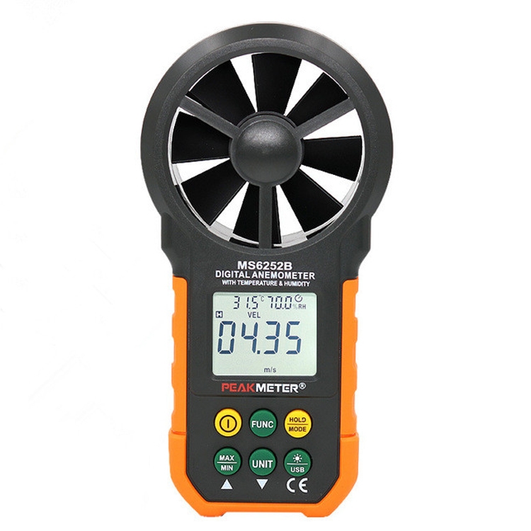 PEAKMETER High-precision Digital Display Wind Speed Air Volume ...