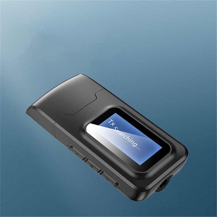 Adattatore Bluetooth 5.0 2 in 1 Ricevitore trasmettitore audio wireless  senza unità USB con display LCD