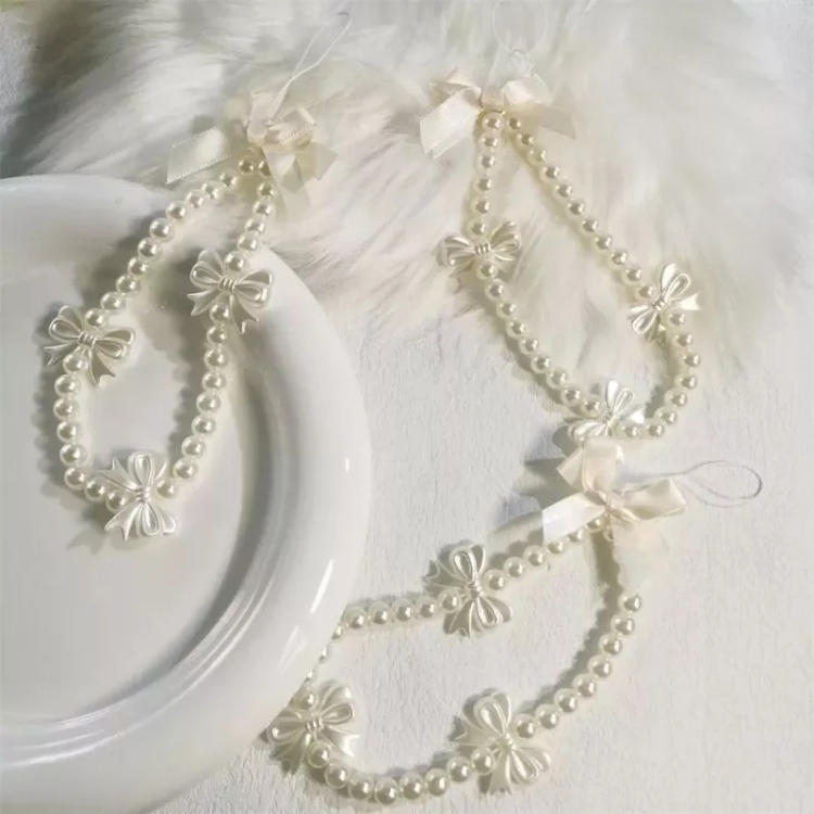 Butterfly Pearl Bracelet Mobile Phone Chain Butterfly Pearl Bracelet Mobile Phone Chain