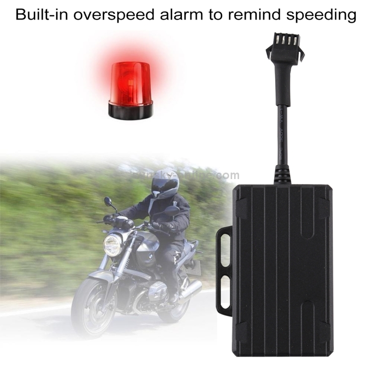 TL210 Rastreador de vehículos para camiones y vehículos GSM GPRS / SMS GPS Tracker (Negro) - 7