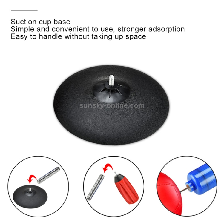 Punching-ball (light), Central spring & Suction cup base - NineStars 