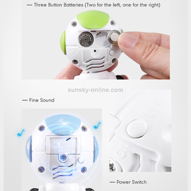 JJR/C R8 Novel Toy Touch Induction LED Robot, Size: 11.5*7.5*5cm