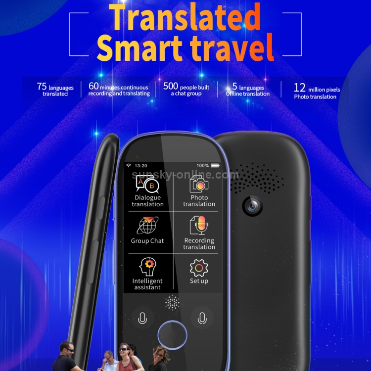 Boeleo K1 (BF07) Pro 2.4inch Screen Voice Translator Smart Business