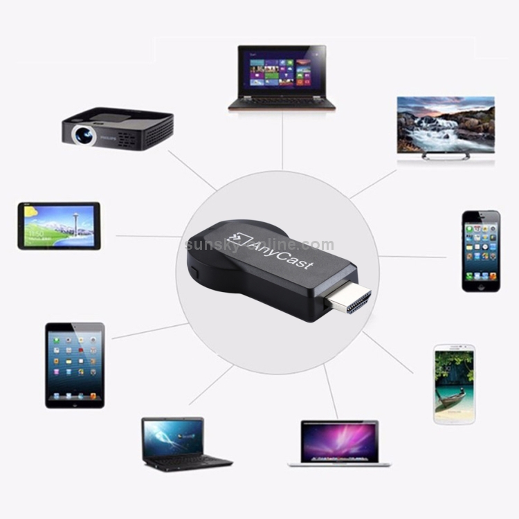 adaptateur dongle affichage wifi sans fil 1080p hdmi miracast dlna airplay  tv