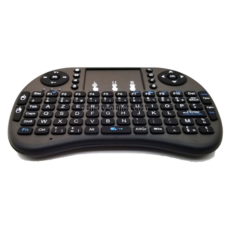 Mini clavier sans fil I8 2.4GHz, Version russe et anglaise, Air Mouse, avec  pavé tactile, pour ordinateur portable, Android TV Box, PC