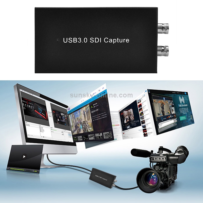 Captura de video EZCAP262 USB 3.0 UVC SDI (negro) - 4