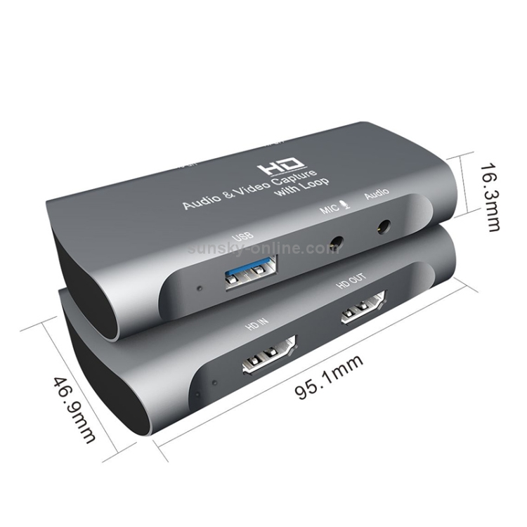 Boîtier D'enregistrement De Jeux Vidéo Mini HD 1080P, HDMI Vers USB 2.0, Carte  D'acquisition Pour Ordinateur,  OBS, Etc. Diffusion En Direct
