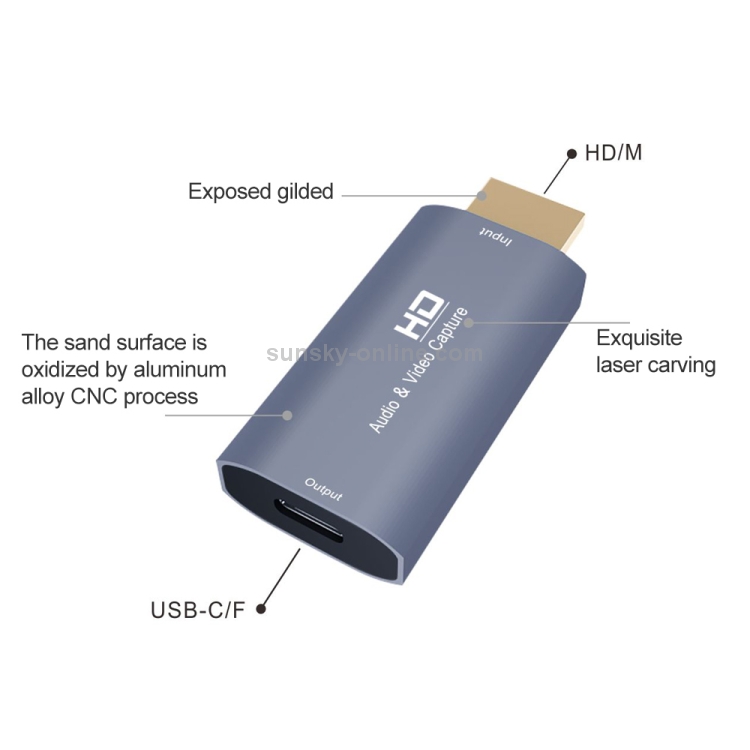 Z50 USB-C / TYPE-C hembra a HDMI Captura de video masculina - 2