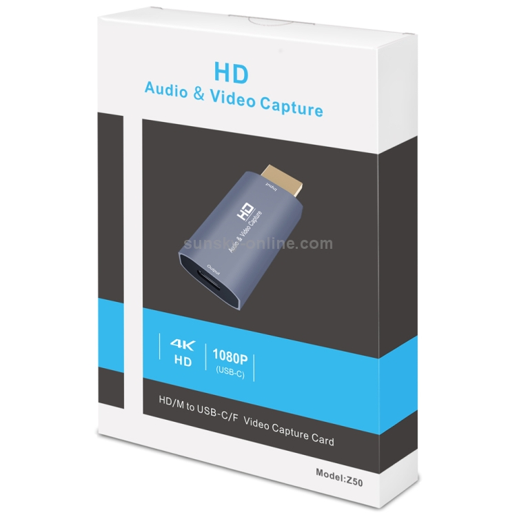 Z50 USB-C / TYPE-C hembra a HDMI Captura de video masculina - 4